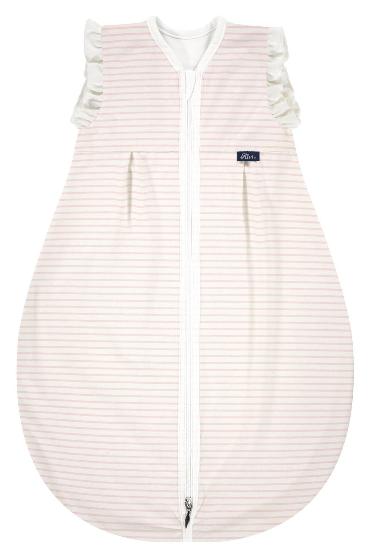 Kugelschlafsack Mäxchen Light - Ringlets rosé Volant
