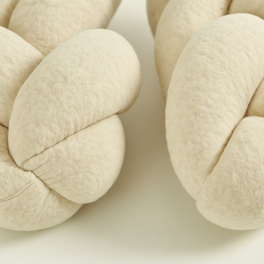 Schlummer-Lounge geflochten - Teddyfleece