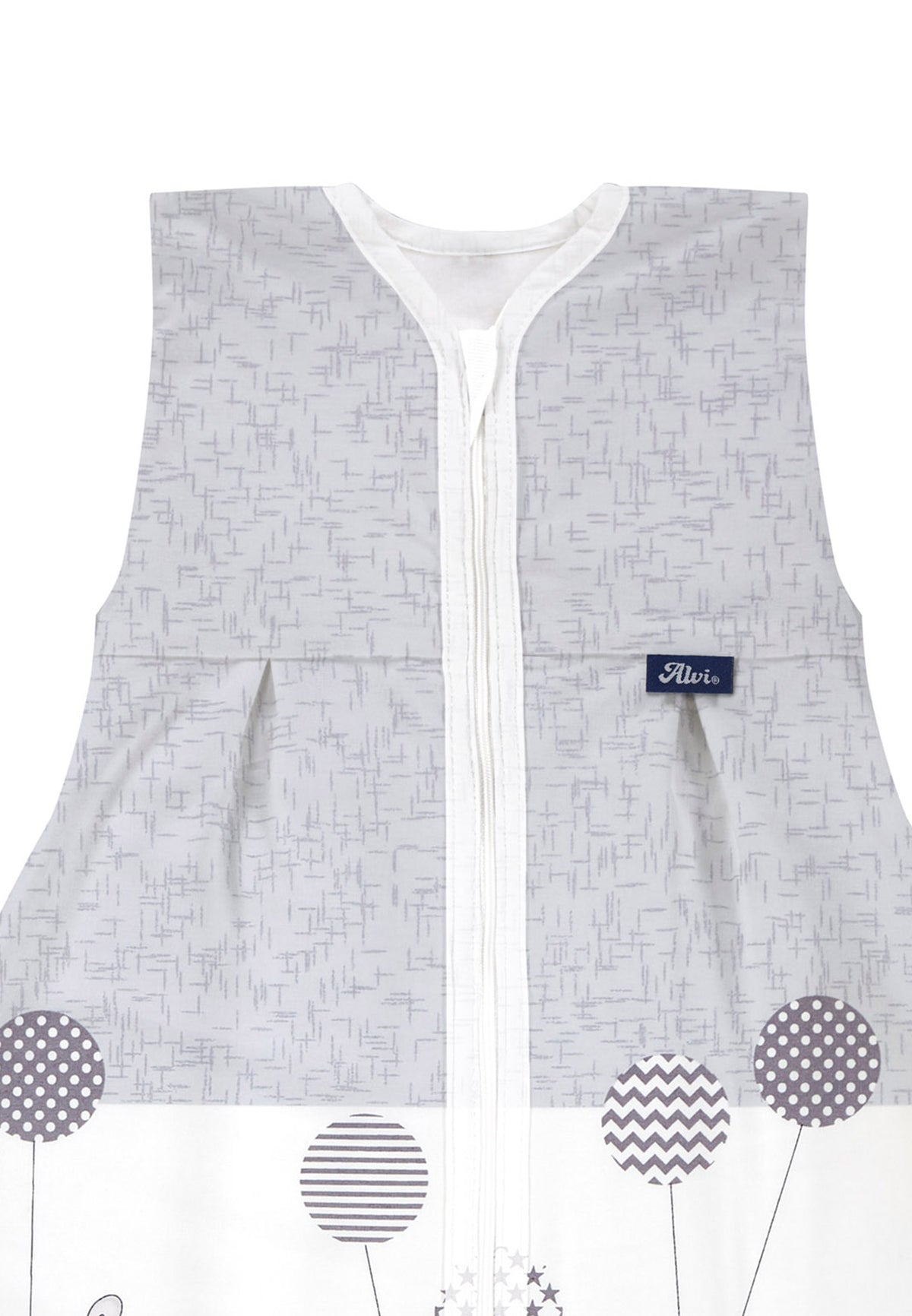 Kugelschlafsack Molton (Sommer) - Hippo silber