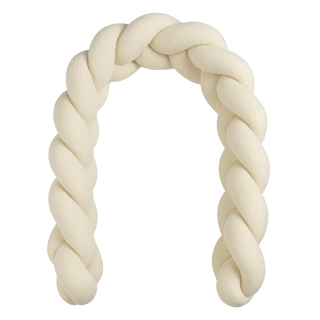 Schlummer-Lounge geflochten - Teddyfleece