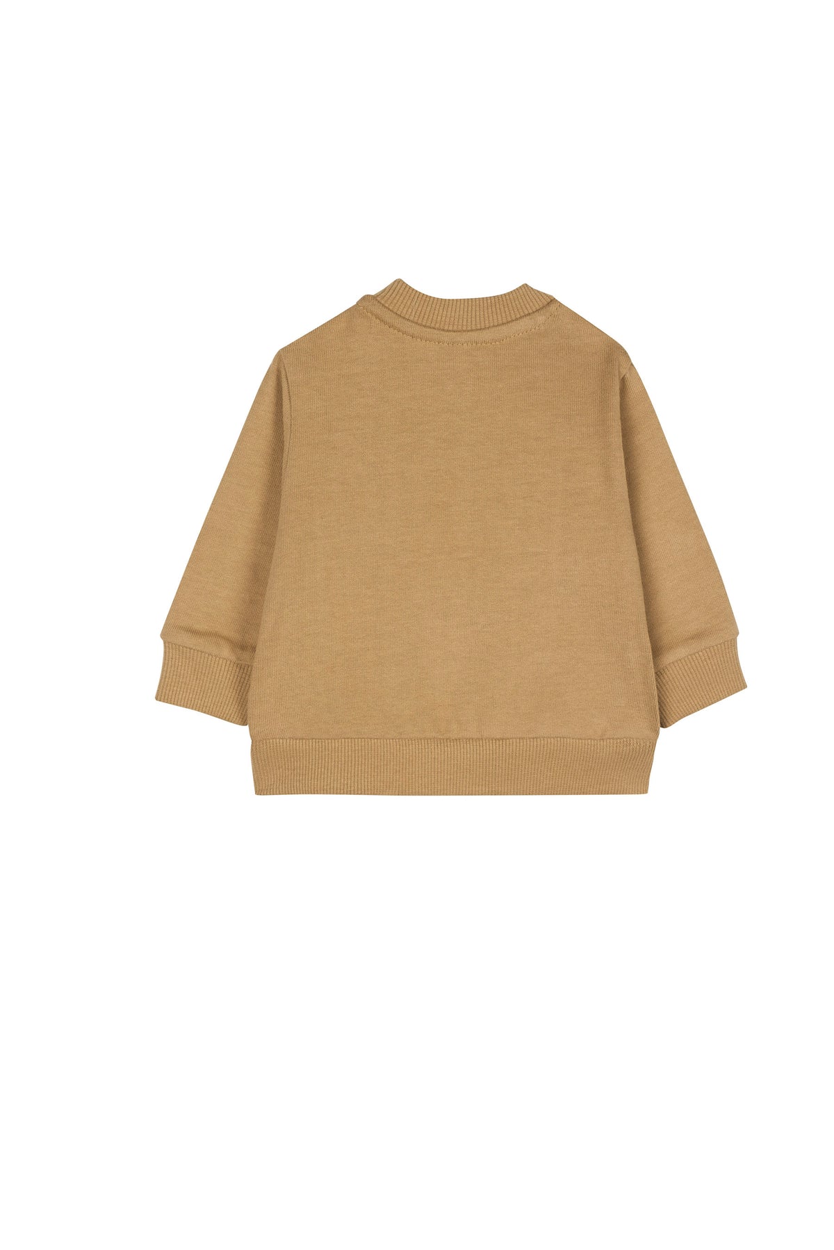 Sweatshirt - Silver Mink mit Knopf