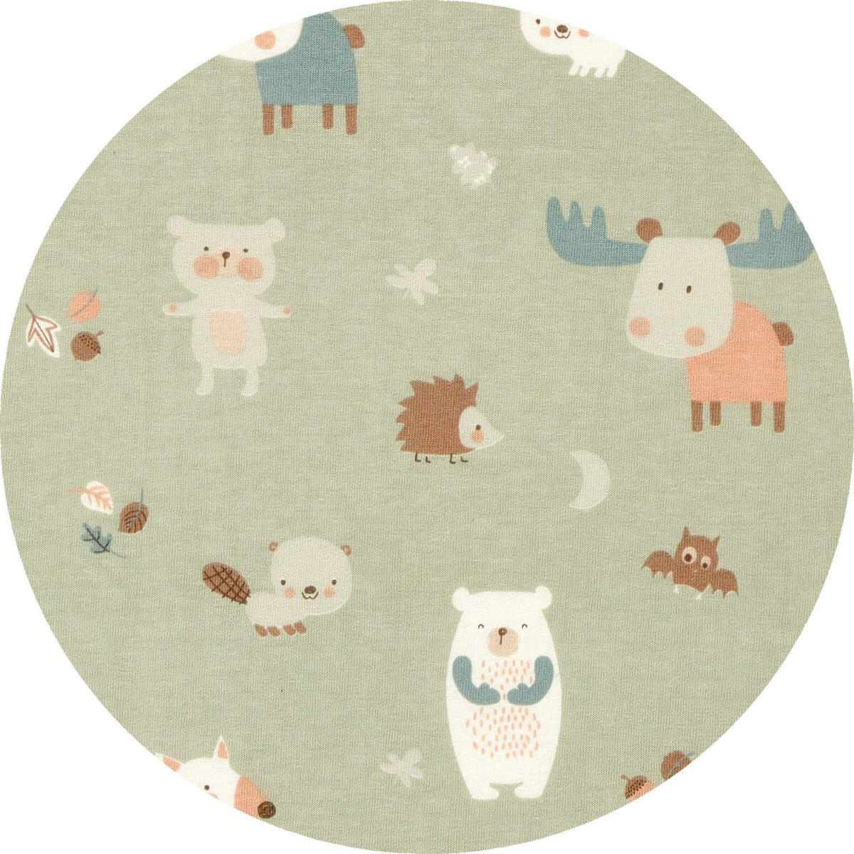 Kugelschlafsack Mäxchen-Thermo mit Arm - Baby Forest