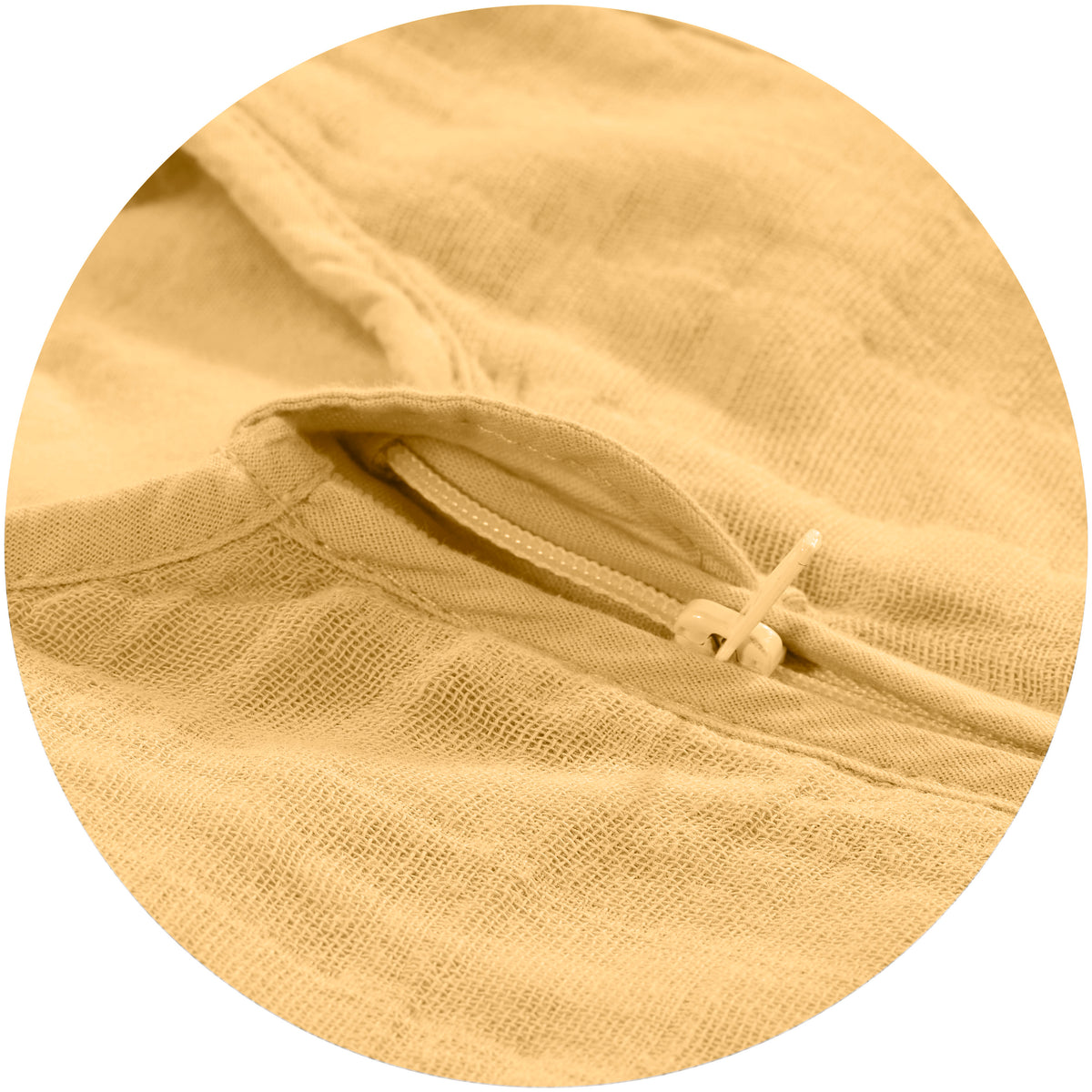 Mull-Schlafsack - Uni gelb