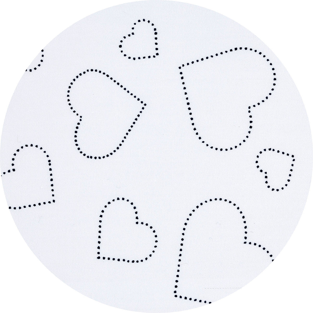 Utensilo rund - Hearts white