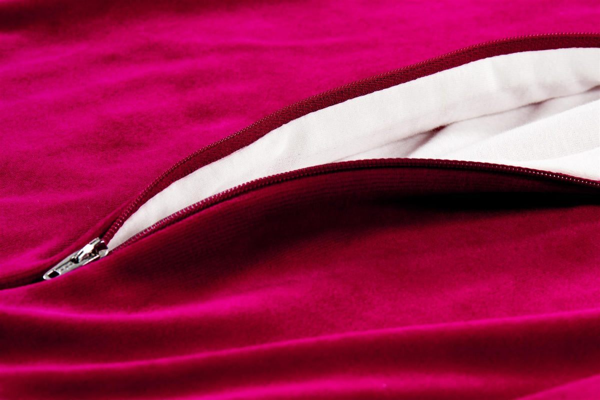 Schlafsack mit Beinen Special Fabric Velvet - Berry