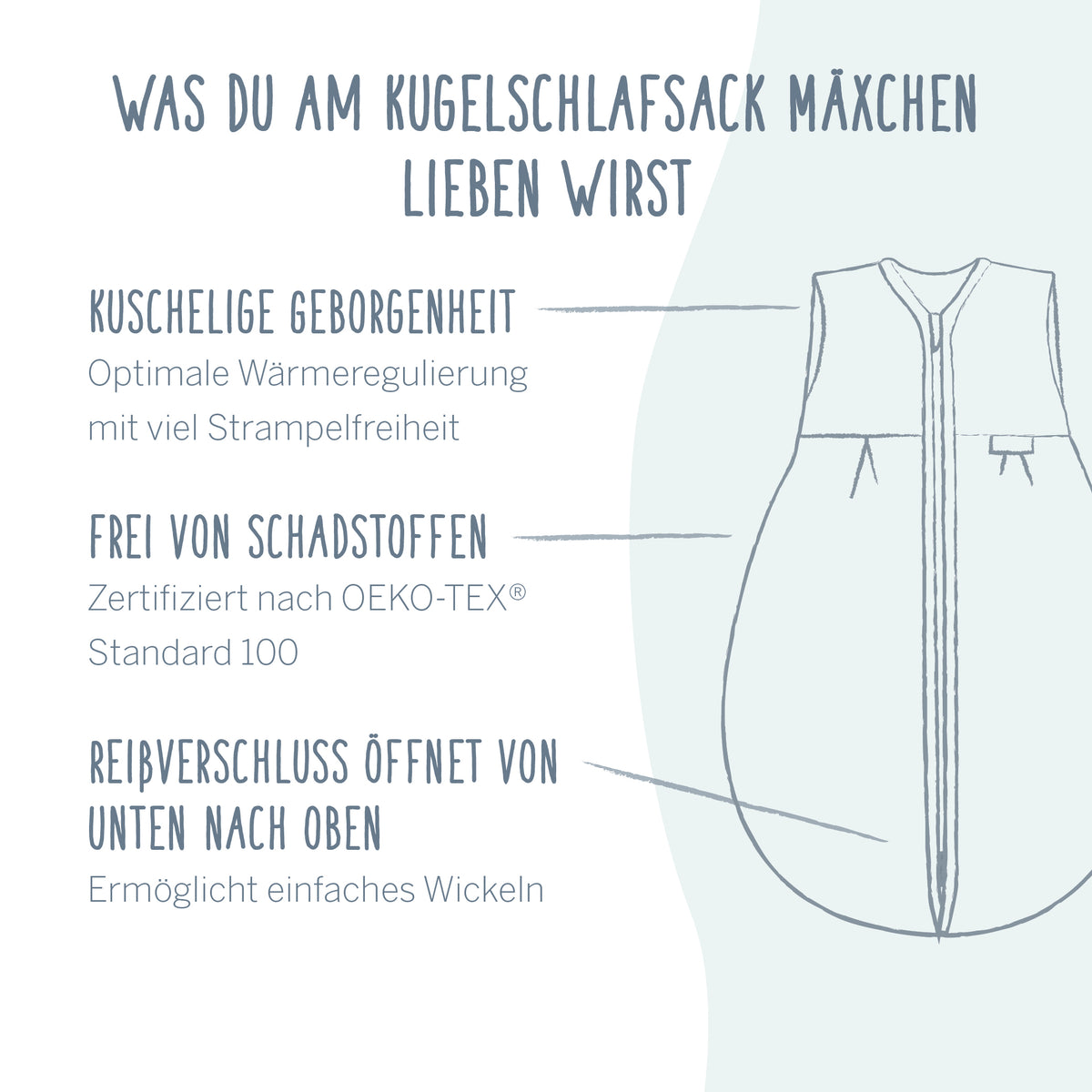 Mäxchen Light Special Fabric  - Felpa Nap mint