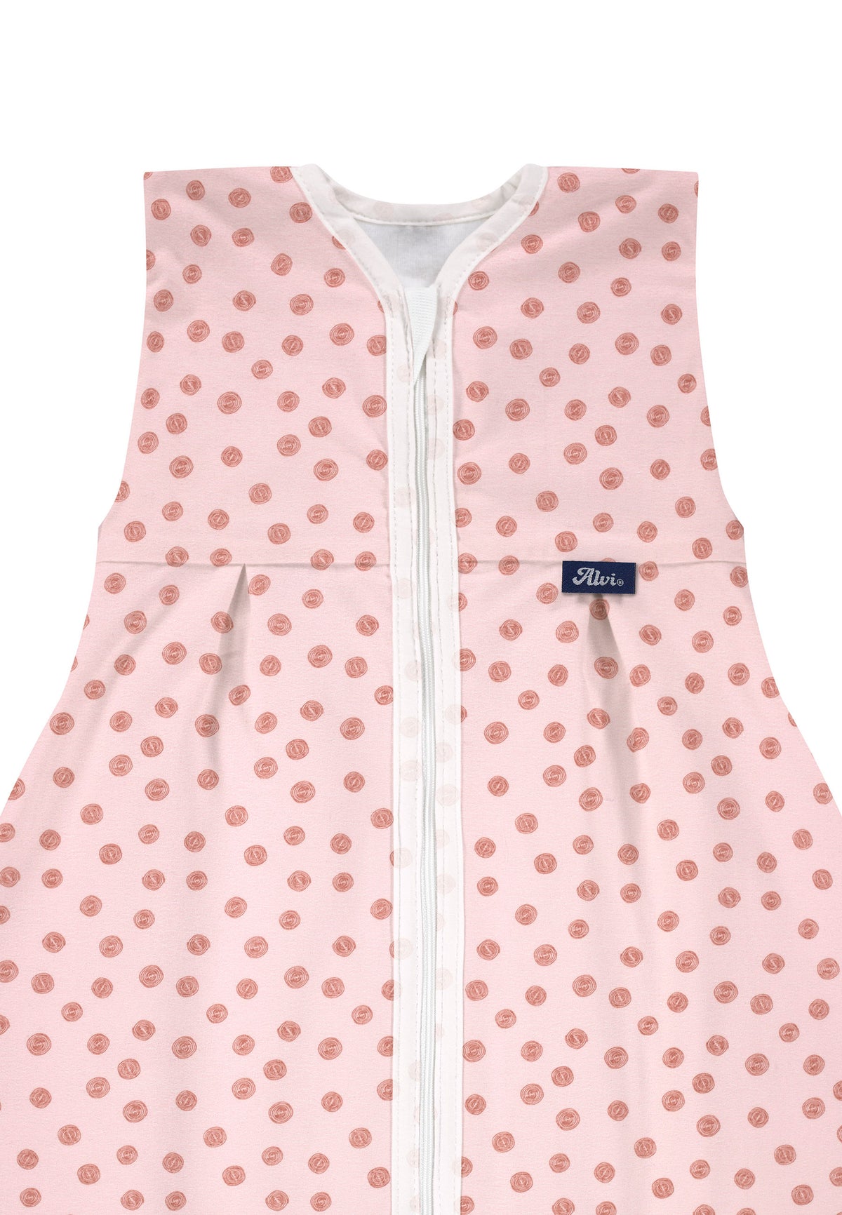 Kugelschlafsack Molton Sommer  - Curly Dots