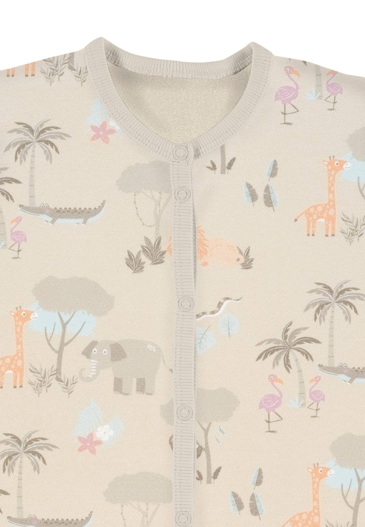 Schlafanzug mit Klappbündchen  - Jungle